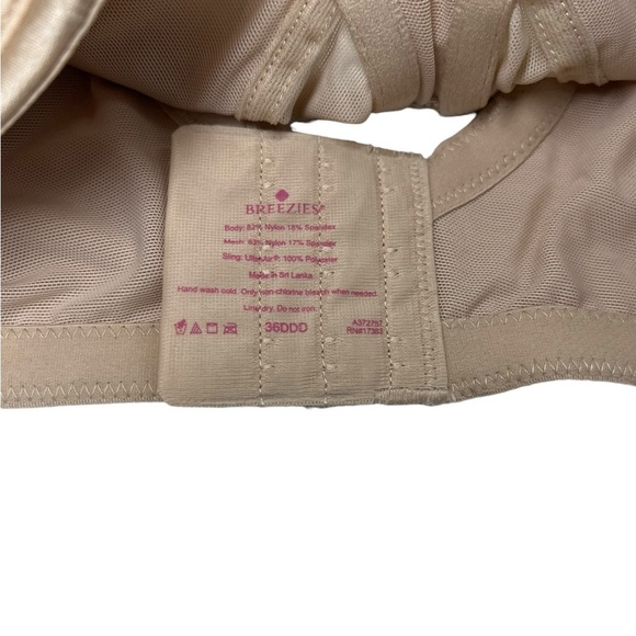 NWT Breezies Body Brilliance Cut & Sew Wirefree BRA 36DDD - Picture 6 of 8
